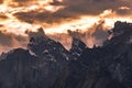 Pakistan Karakoram K2 trekking Mt Trango Sunset Royalty Free Stock Photo